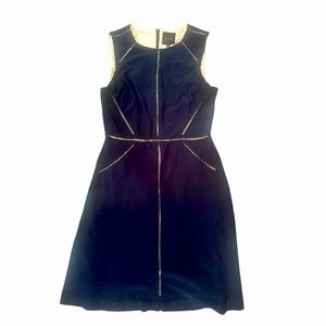 Alex Marie Dress-Navy with Cut-Out Detail-Sz 8 -Office Career Romantic